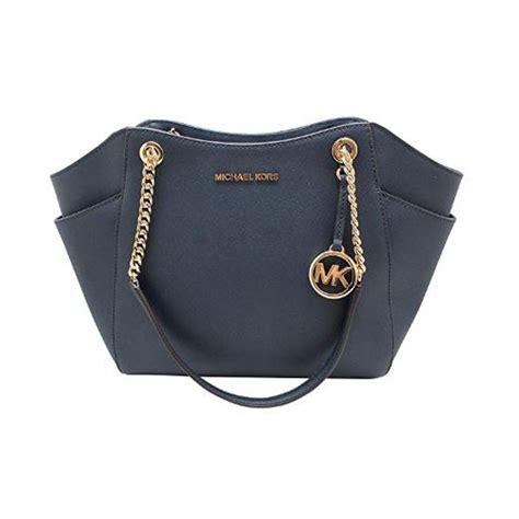 michael kors 30s6gtcl3l 406|Michael Kors Jet Set Travel Large Chain Shoulder Bag Navy .